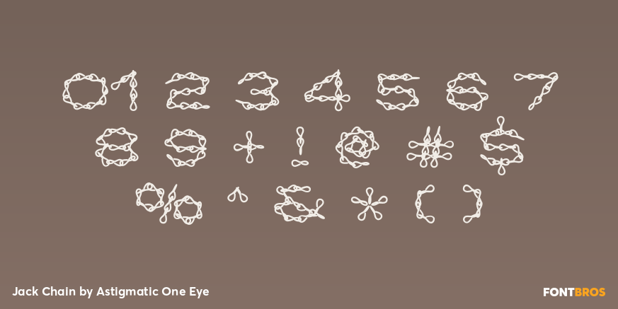 Jack Chain Font Poster #1
