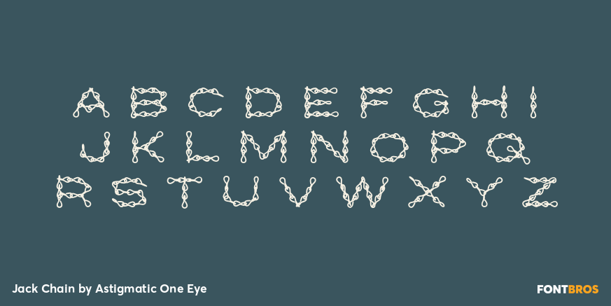 Jack Chain Font Poster #1