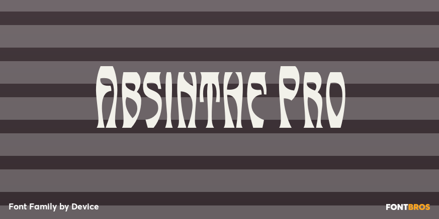 Absinthe Pro Font Poster