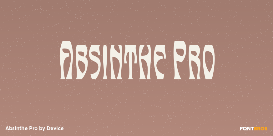 Absinthe Pro Font Poster