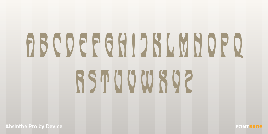 Absinthe Pro Font Poster #3