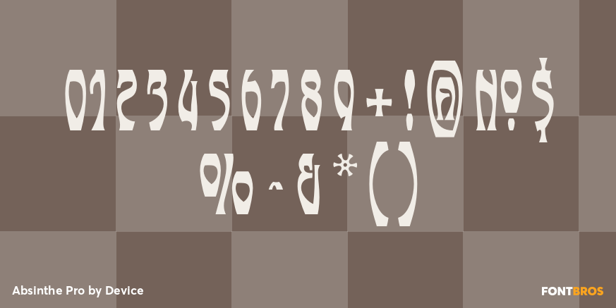 Absinthe Pro Font Poster #4