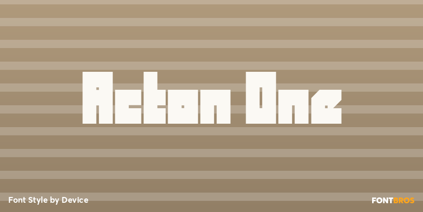 Acton One Font Poster #1