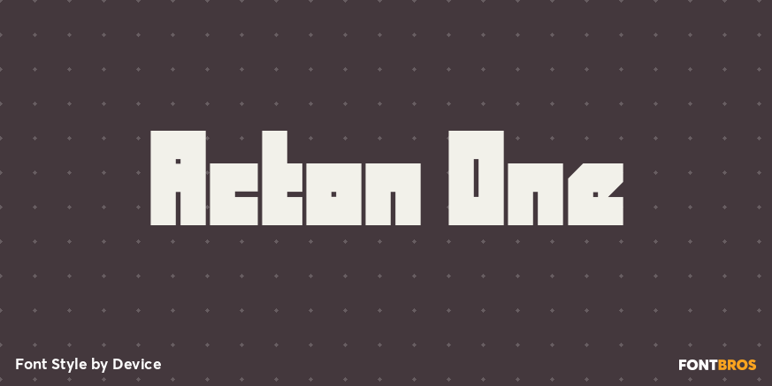 Acton One Font Poster #1