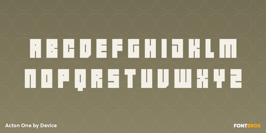 Acton One Font Poster #2