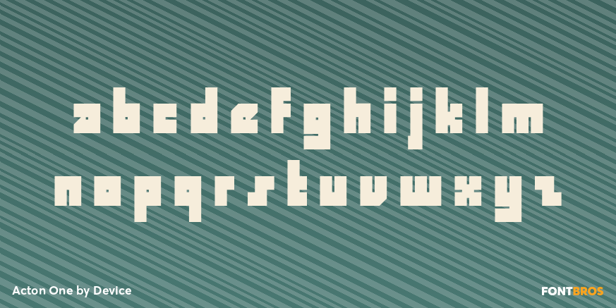 Acton One Font Poster #3