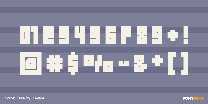 Acton One Font Poster #4