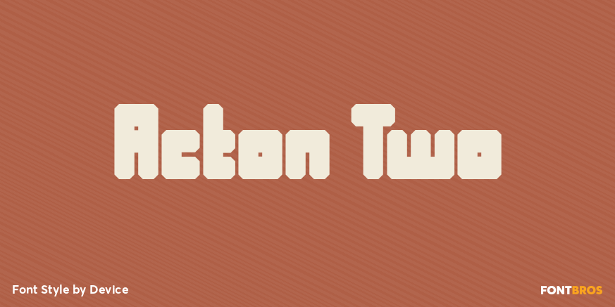 Acton Two Font Poster #1