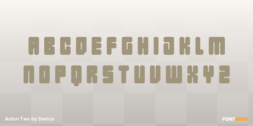 Acton Two Font Poster #2