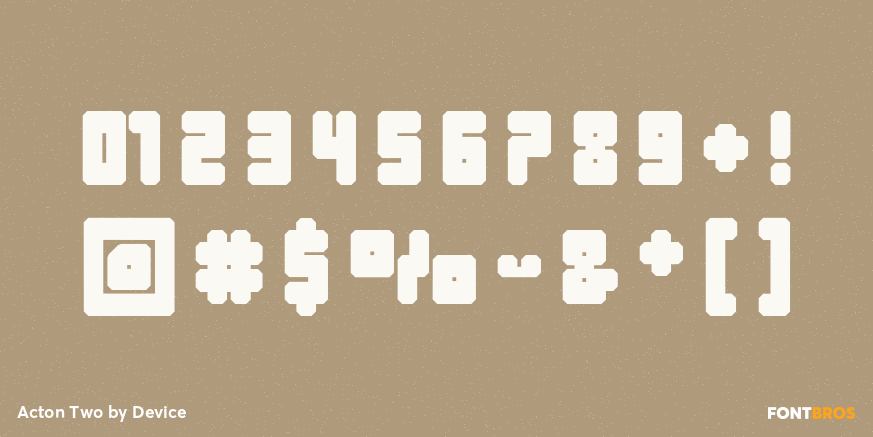 Acton Two Font Poster #4