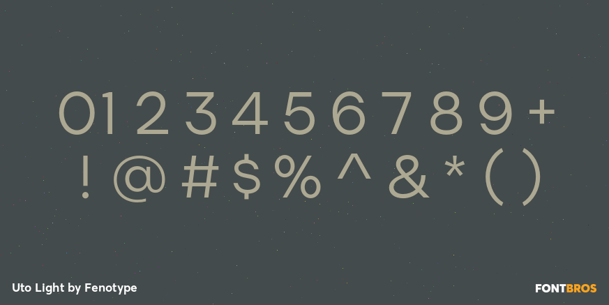 Uto Light Font Poster #4