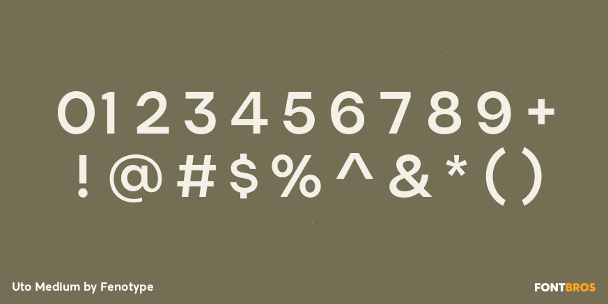 Uto Medium Font Poster #1
