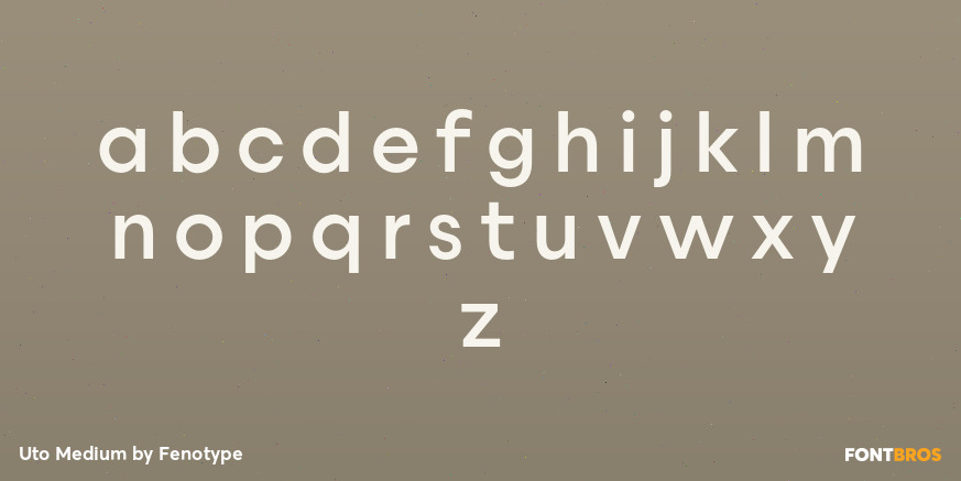 Uto Medium Font Poster #1