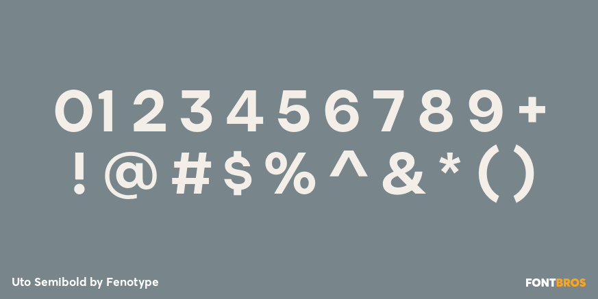 Uto Semibold Font Poster #1