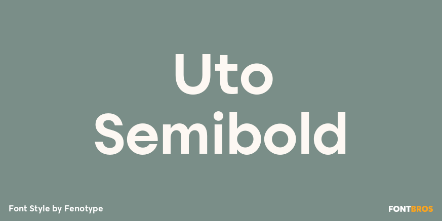 Uto Semibold Font Poster #1
