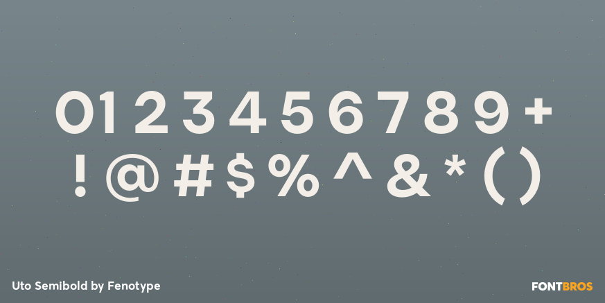 Uto Semibold Font Poster #4