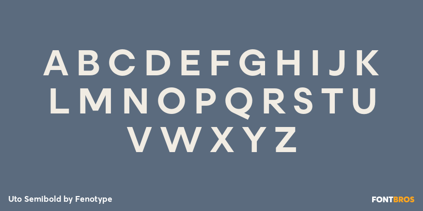 Uto Semibold Font Poster #1