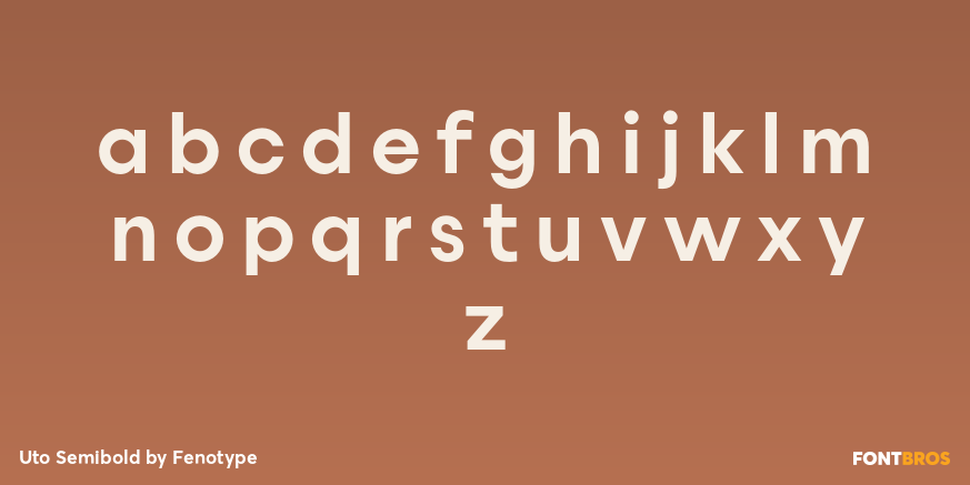 Uto Semibold Font Poster #1