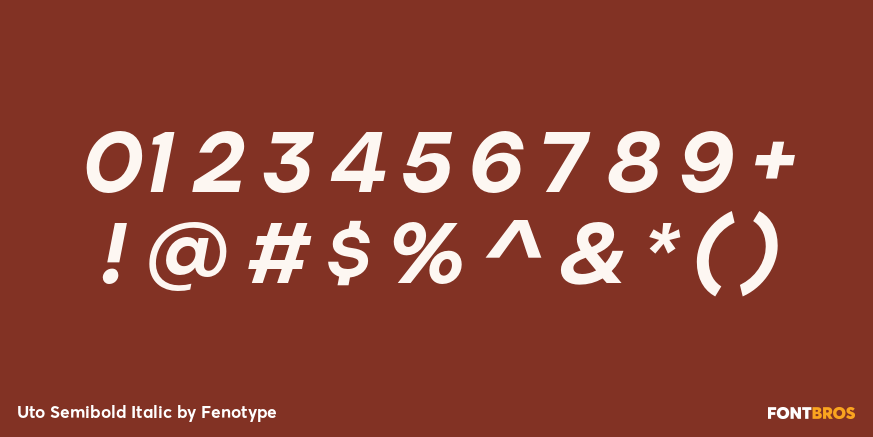 Uto Semibold Italic Font Poster #4