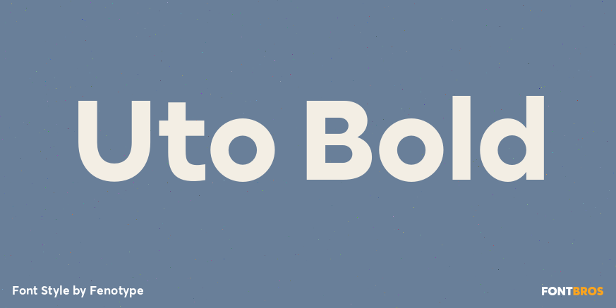 Uto Bold Font Poster #1