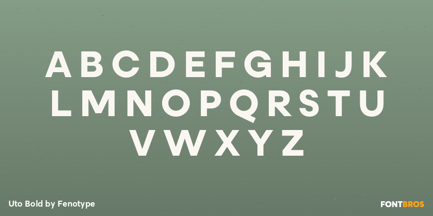 Uto Bold Font Poster #1