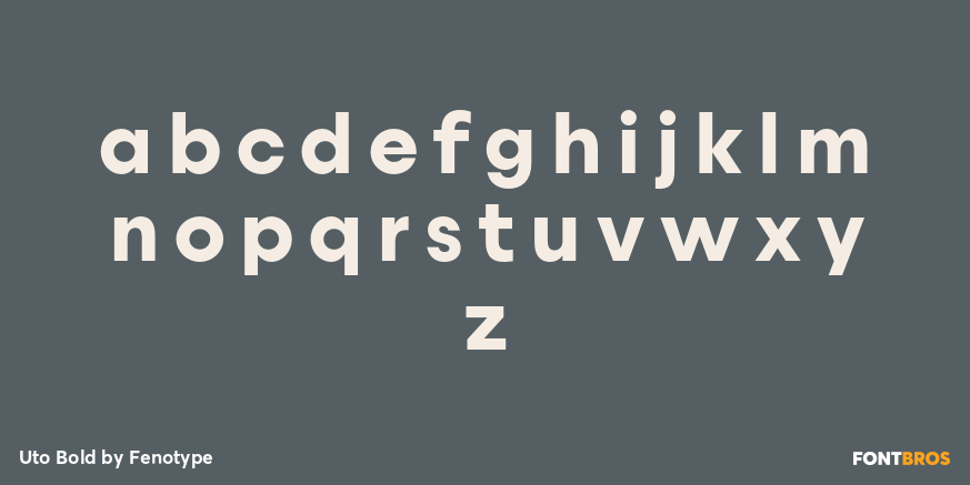Uto Bold Font Poster #1