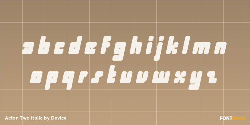 Acton Two Italic Font Poster #3
