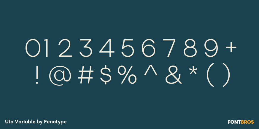 Uto Variable Font Poster #4