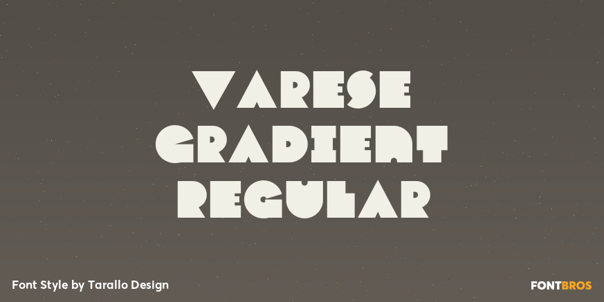 Varese Gradient Regular Font Poster #1