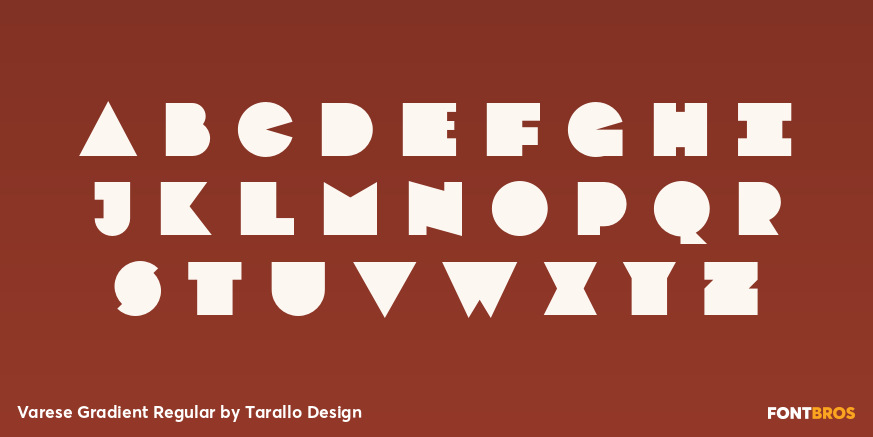 Varese Gradient Regular Font Poster #2