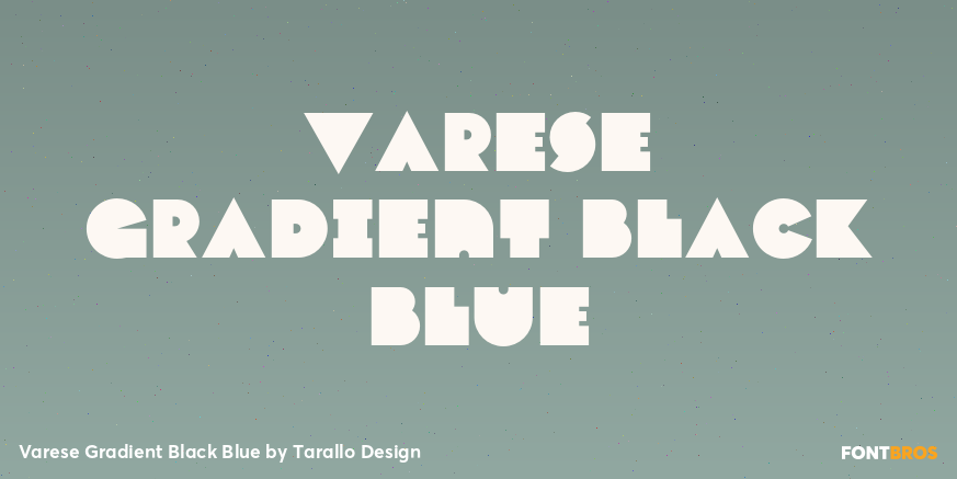 Varese Gradient Black Blue Font Poster #1