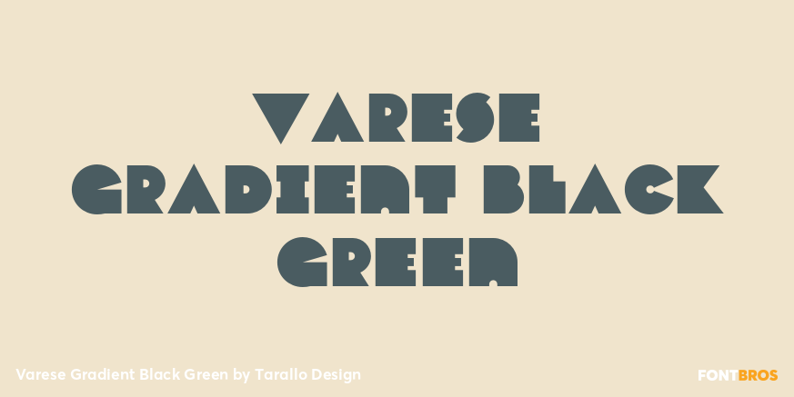 Varese Gradient Black Green Font Poster #1