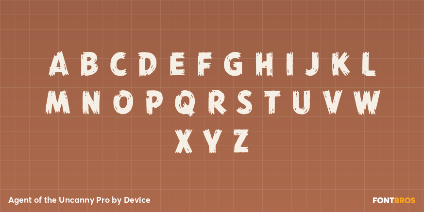 Agent of the Uncanny Pro Font Poster #2