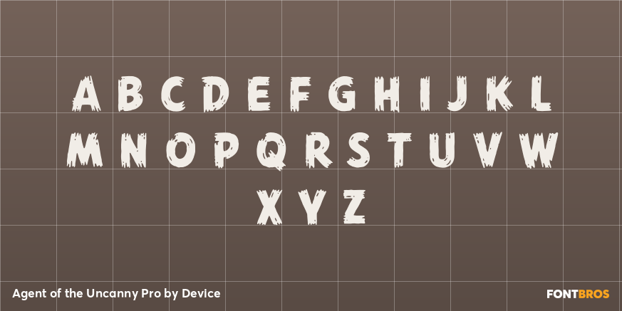 Agent of the Uncanny Pro Font Poster #3