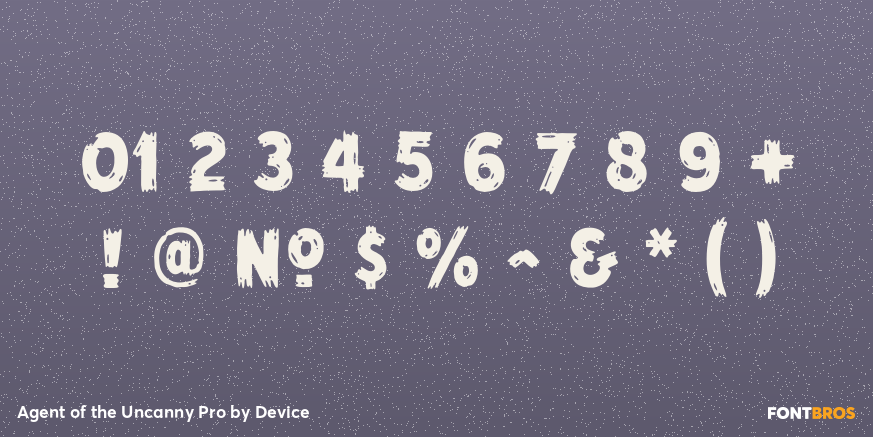 Agent of the Uncanny Pro Font Poster #4