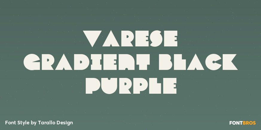Varese Gradient Black Purple Font Poster #1