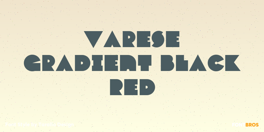 Varese Gradient Black Red Font Poster #1