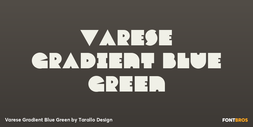 Varese Gradient Blue Green Font Poster #1