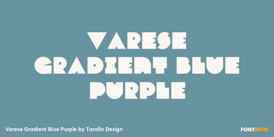 Varese Gradient Blue Purple Font Poster #1