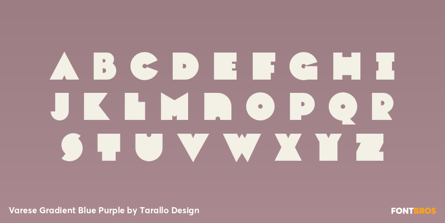 Varese Gradient Blue Purple Font Poster #3