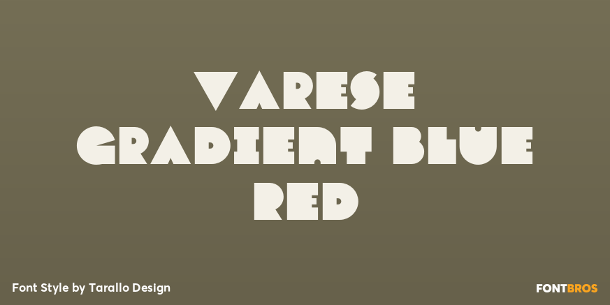 Varese Gradient Blue Red Font Poster #1