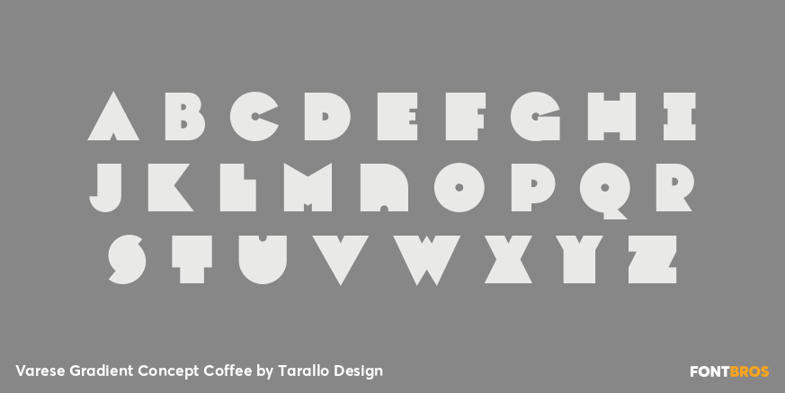 Varese Gradient Concept Coffee Font Poster #3