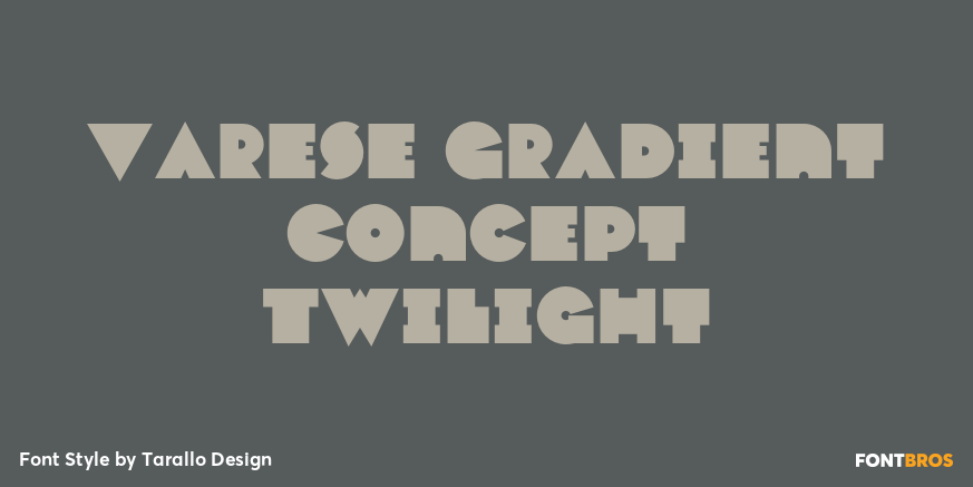 Varese Gradient Concept Twilight Font Poster #1