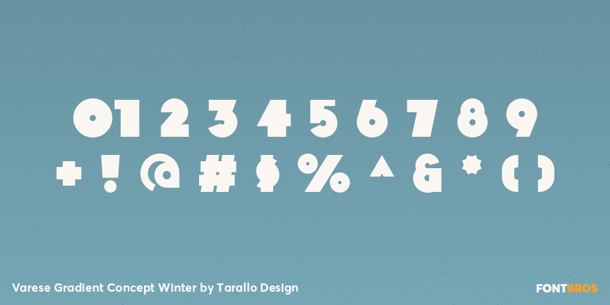 Varese Gradient Concept Winter Font Poster #4