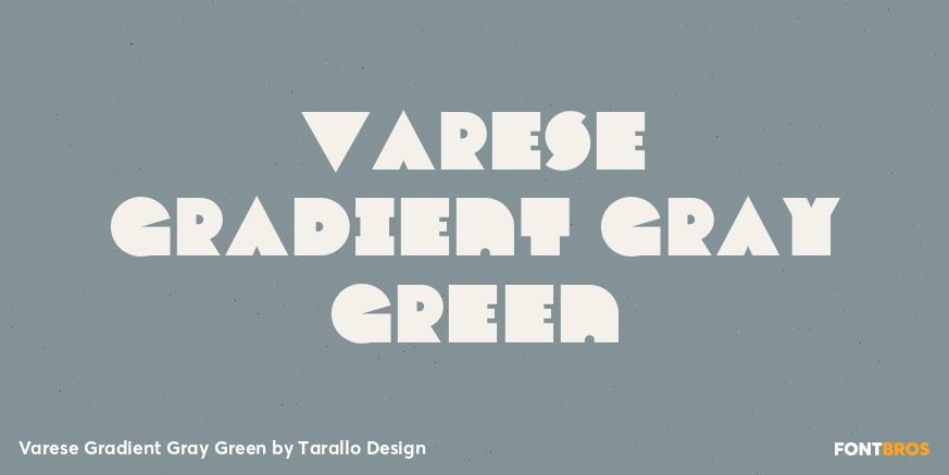 Varese Gradient Gray Green Font Poster #1