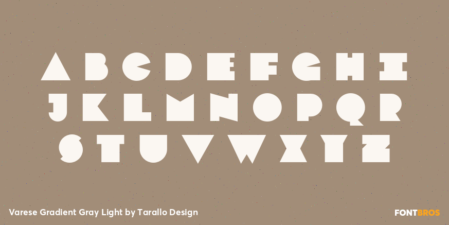 Varese Gradient Gray Light Font Poster #2
