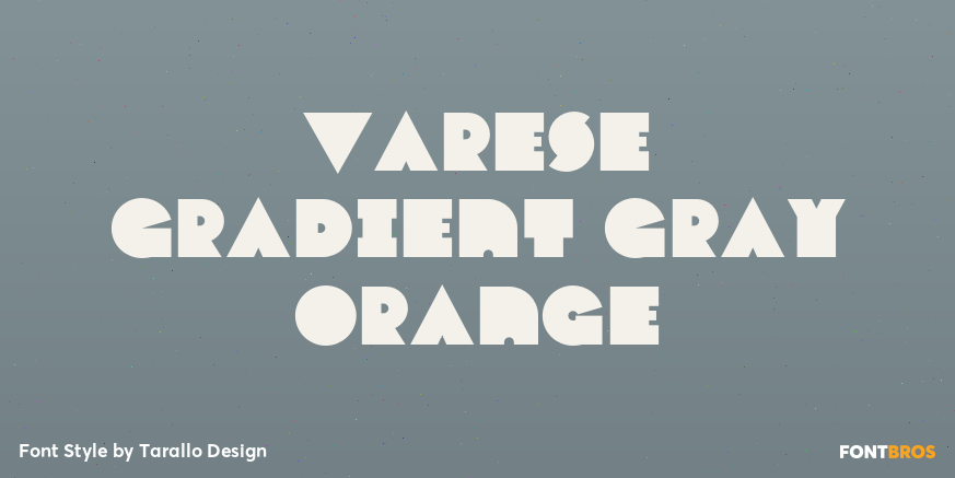 Varese Gradient Gray Orange Poster
