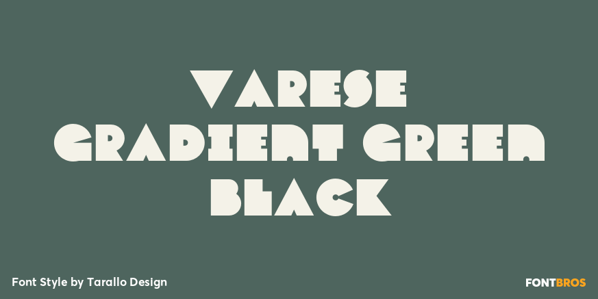 Varese Gradient Green Black Poster