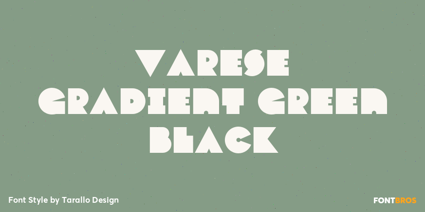 Varese Gradient Green Black Poster