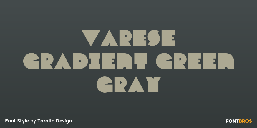 Varese Gradient Green Gray Poster